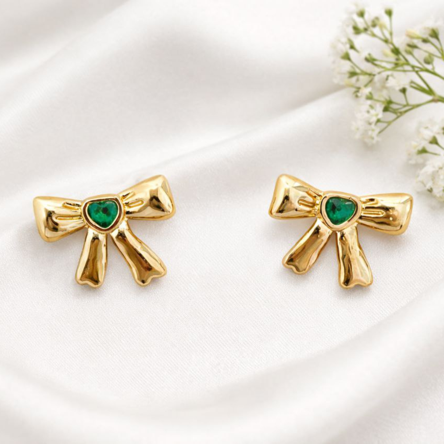 Sweetheart Bow Studs