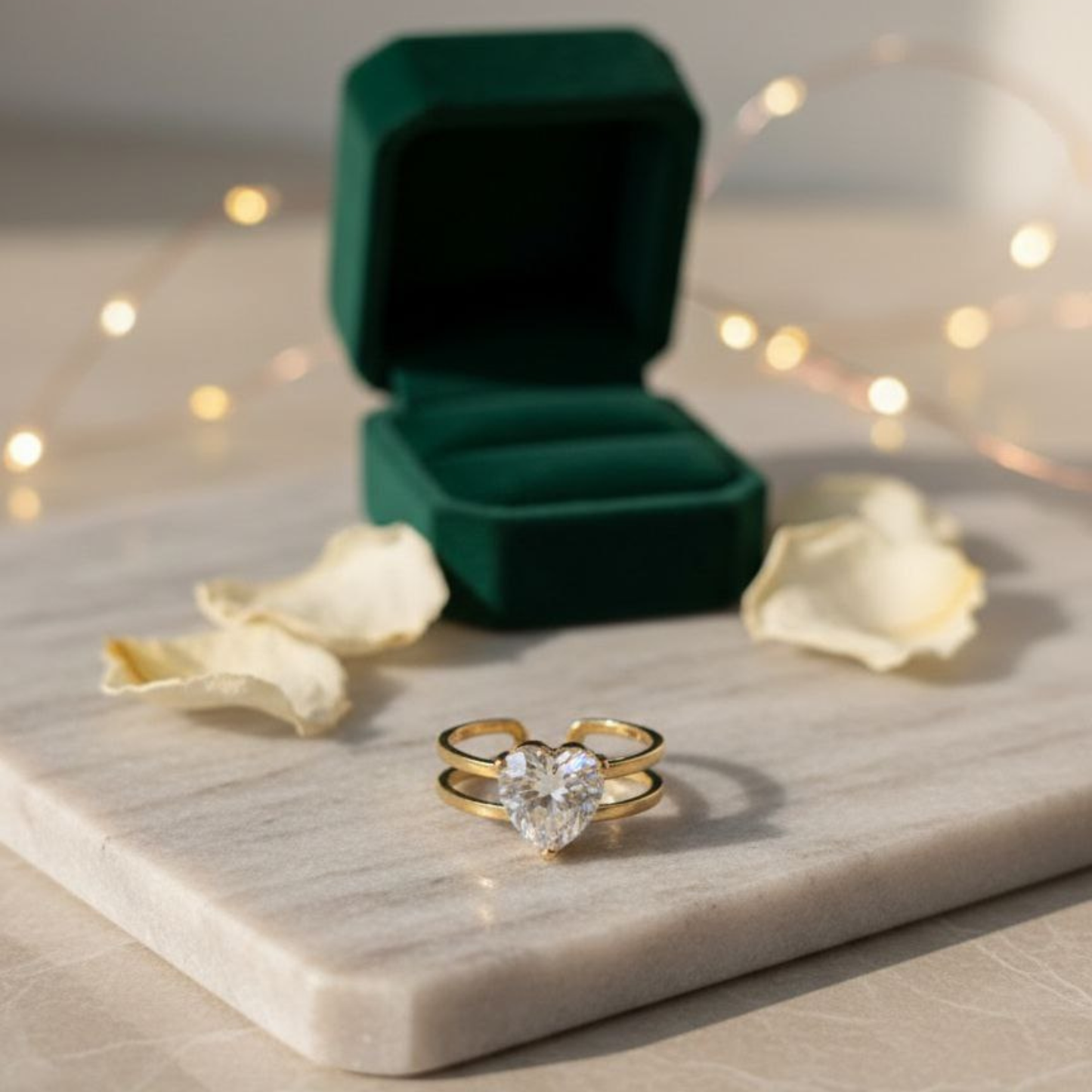 Amour Spark Heart Ring