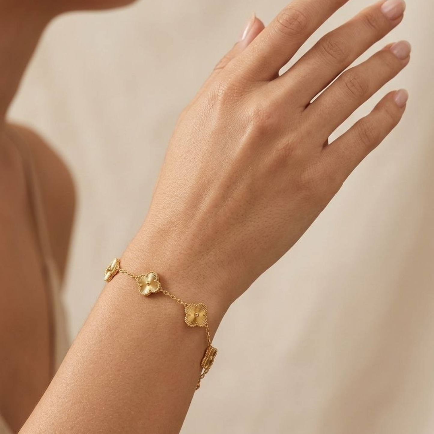 Golden Fortune Leaf Bracelet