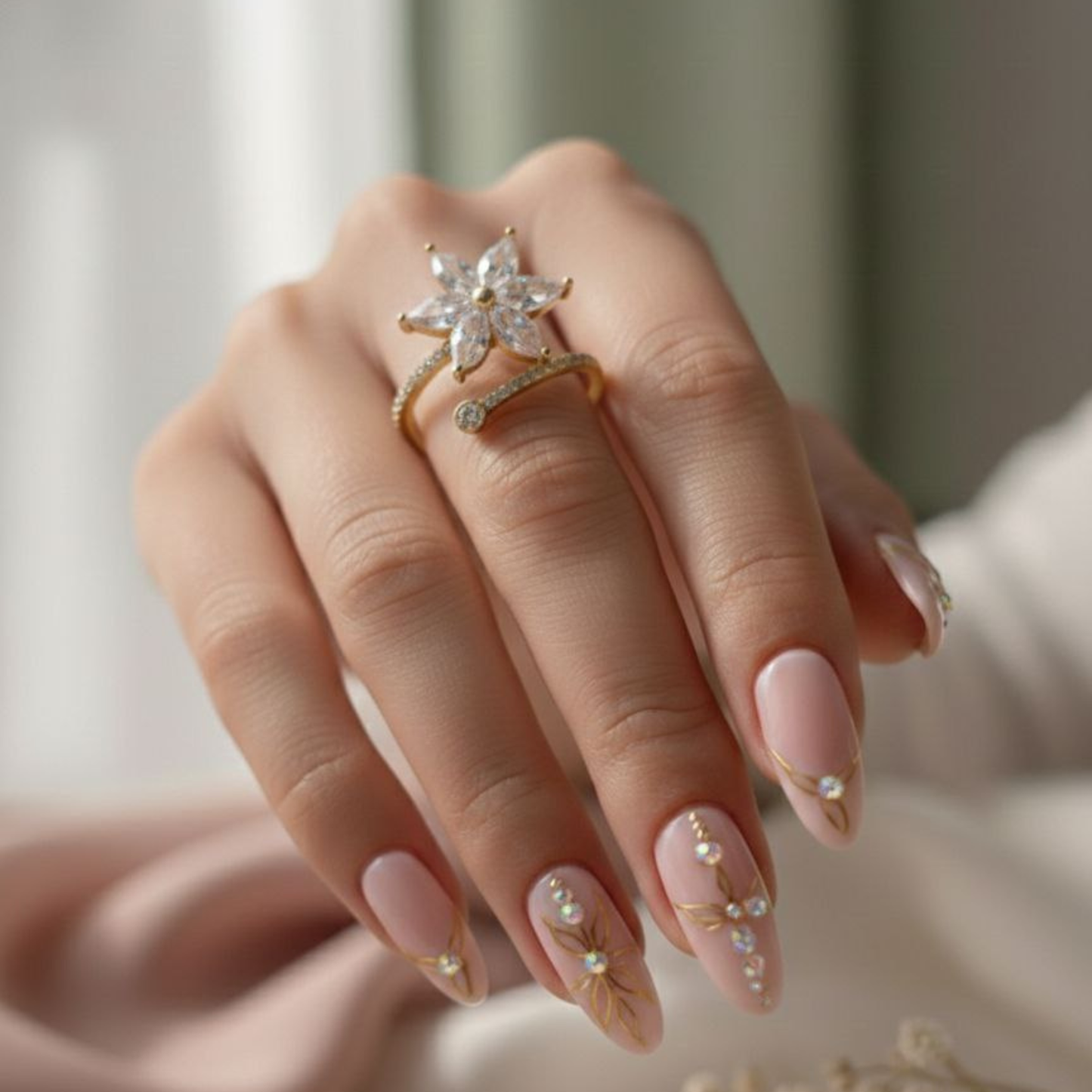 Moonflower Spark Ring