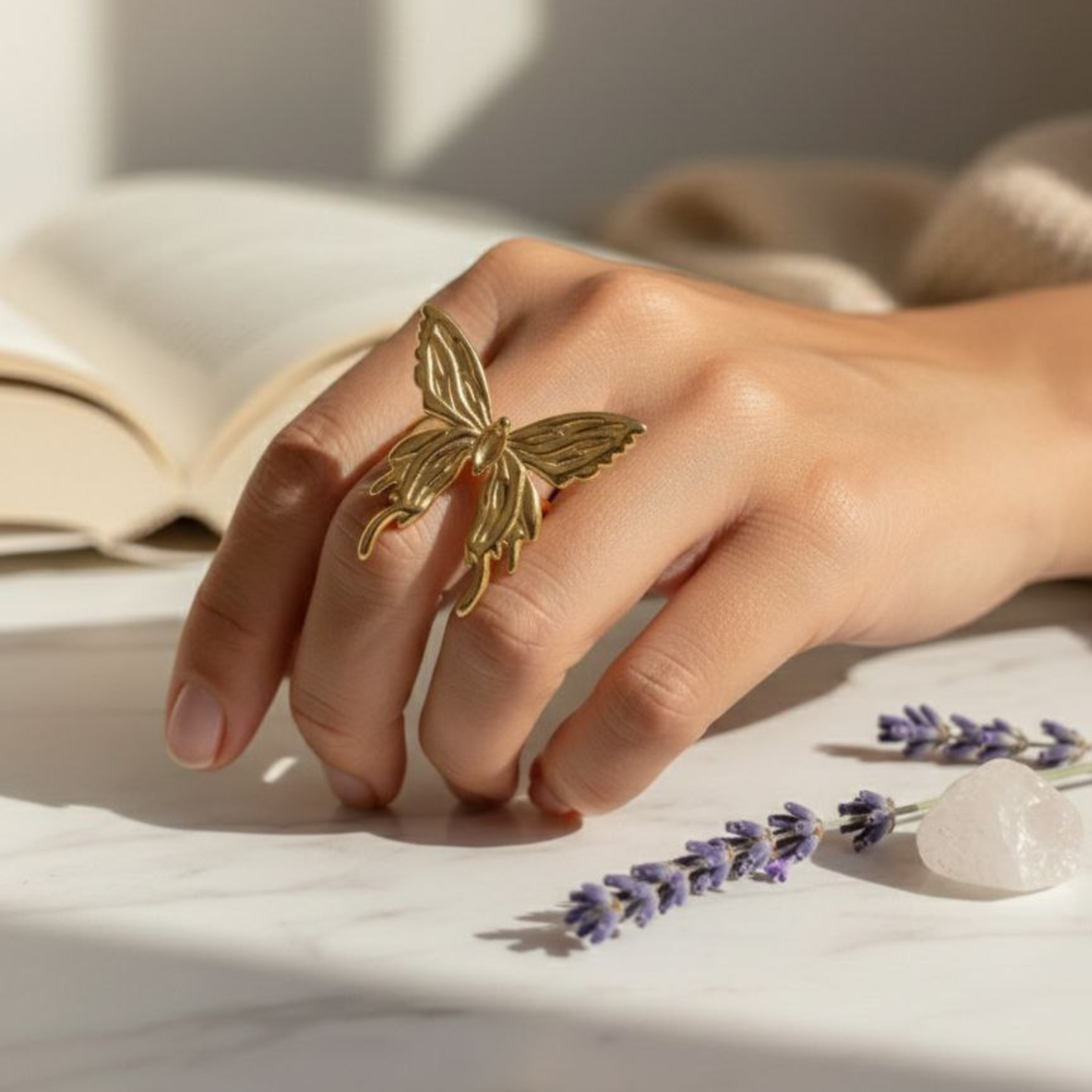 Regal Butterfly Ring