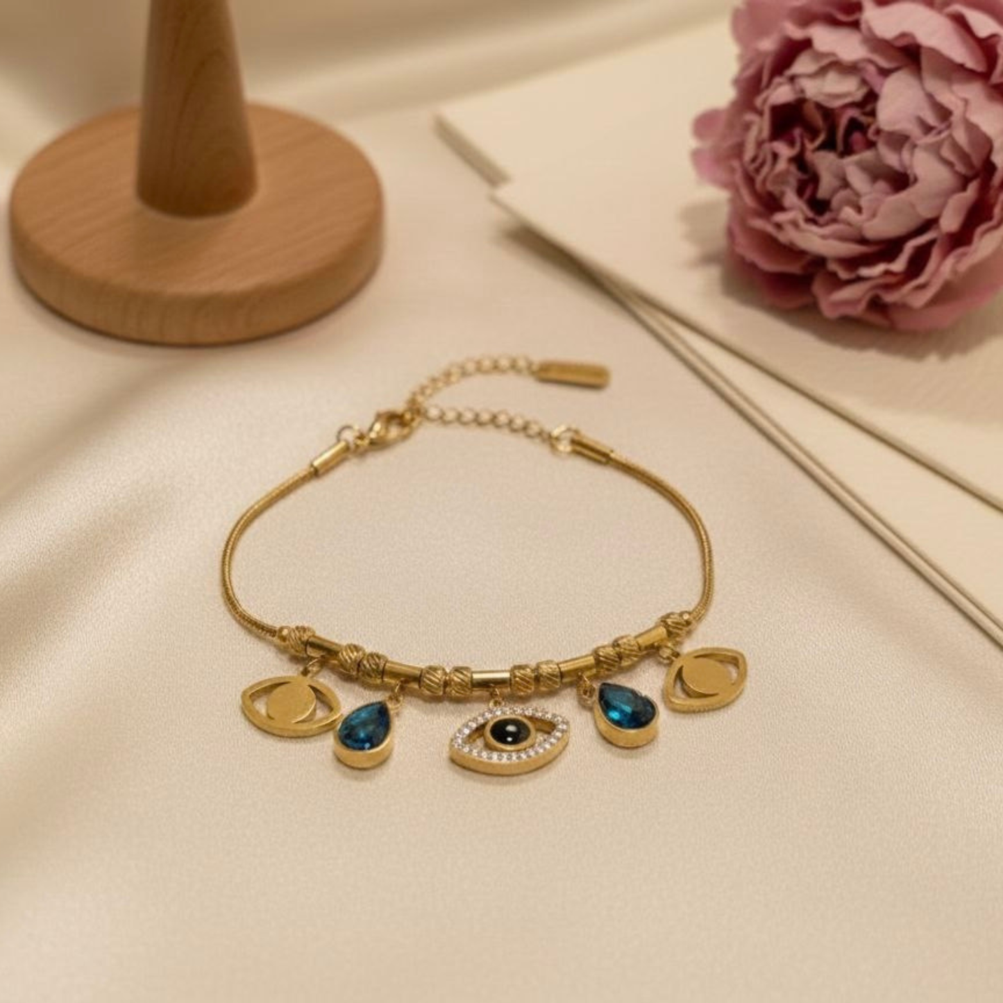Evil eye charm bracelet
