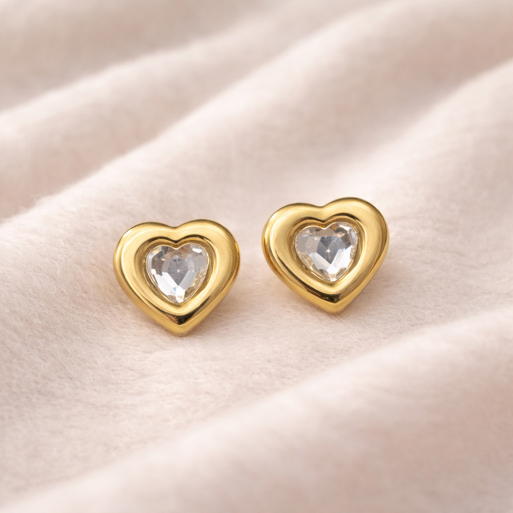 Heart Glow Studs