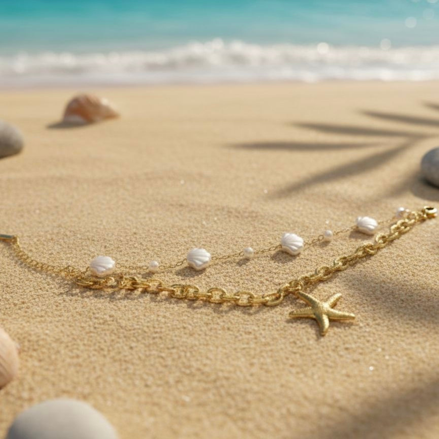 Shell & Shine multilayered bracelet