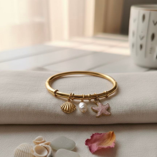Ocean whisper bangle bracelet
