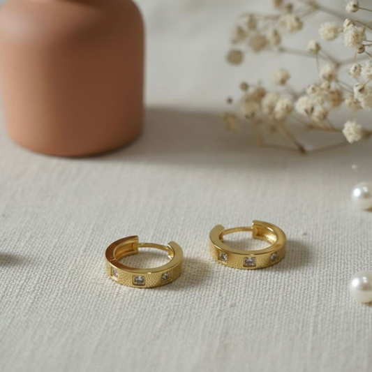 Radiance hoop earrings