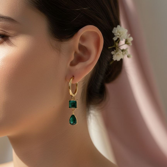 Forest Dew Drop Earrings