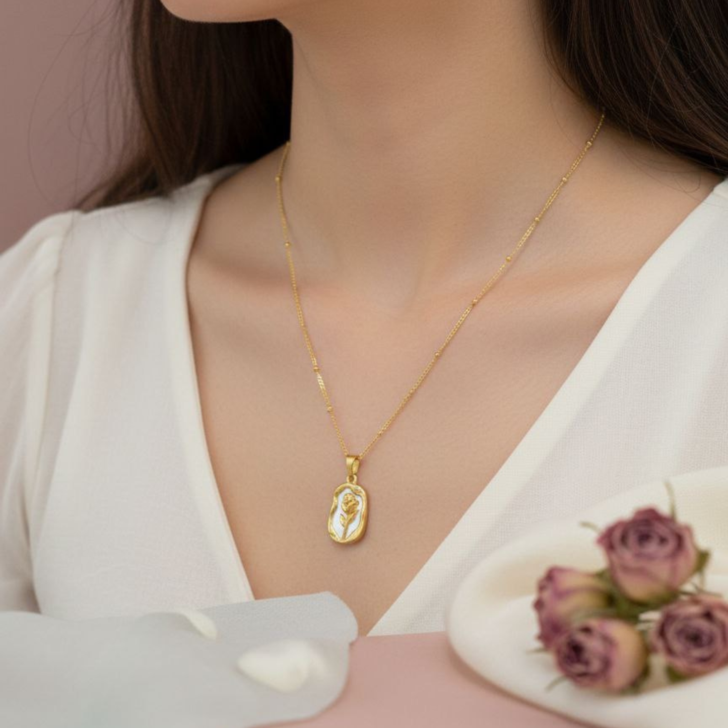 Flora Charm Necklace