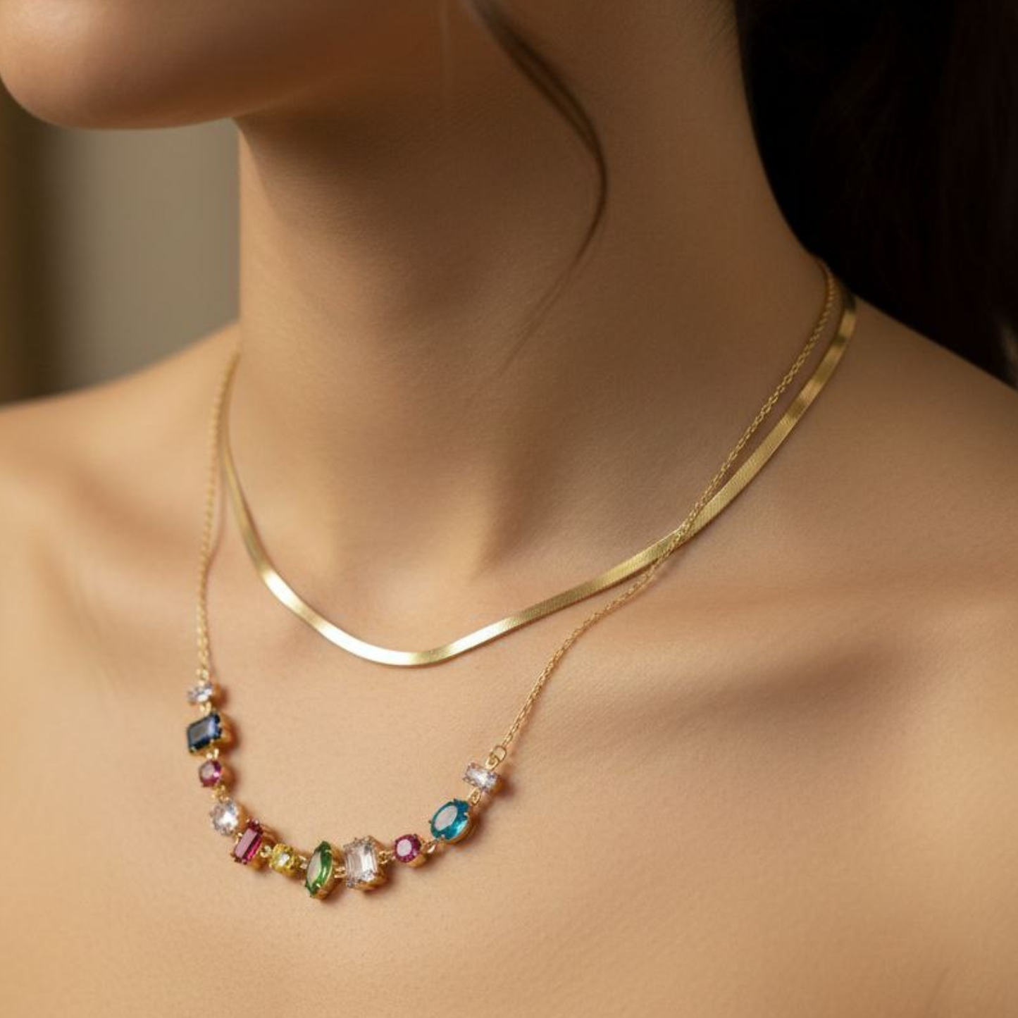 Aurora Crystal Necklace