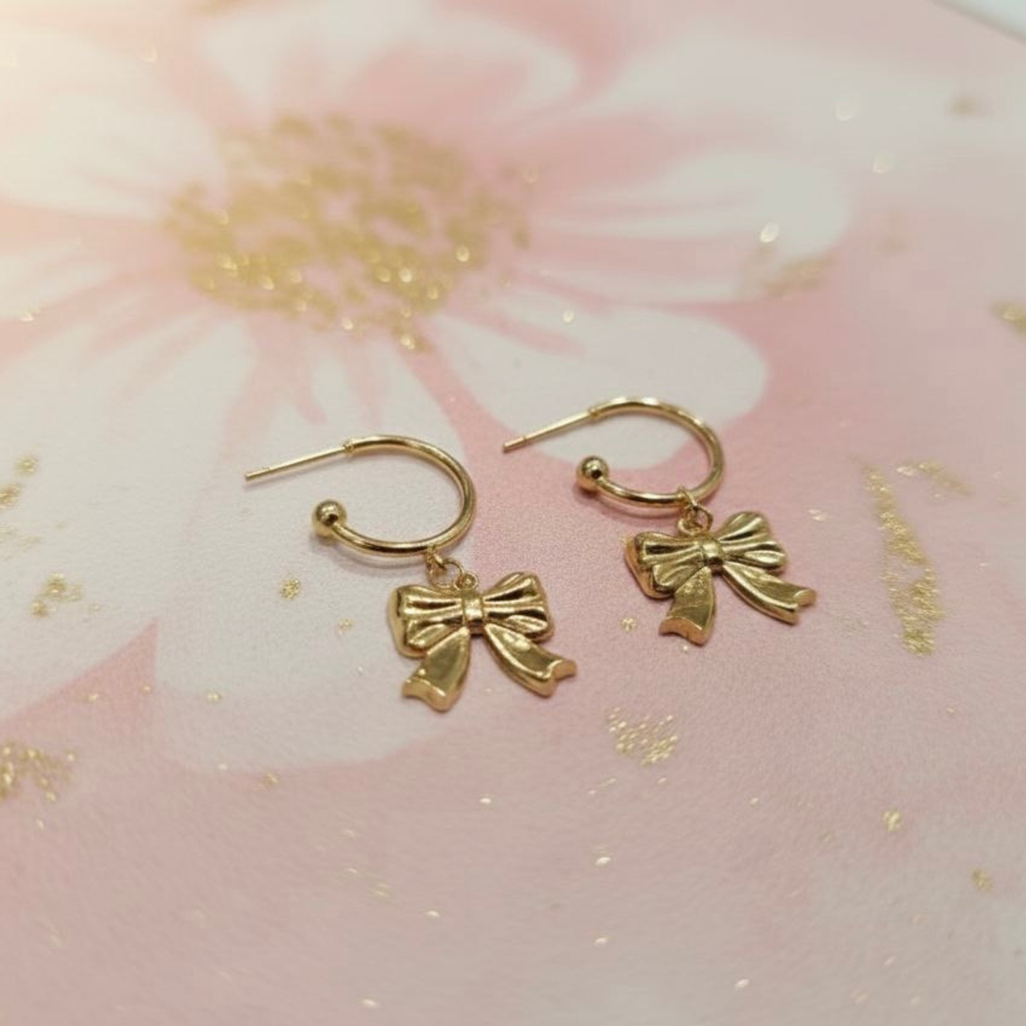 Petite bow earrings