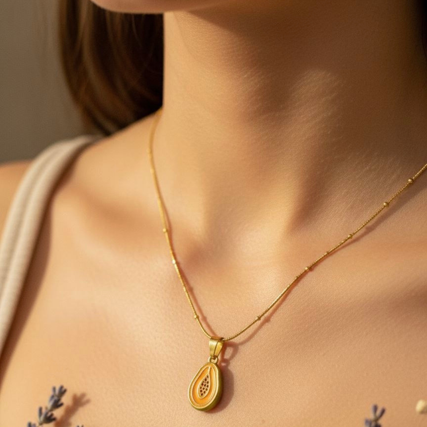 Avocado Charm Necklace