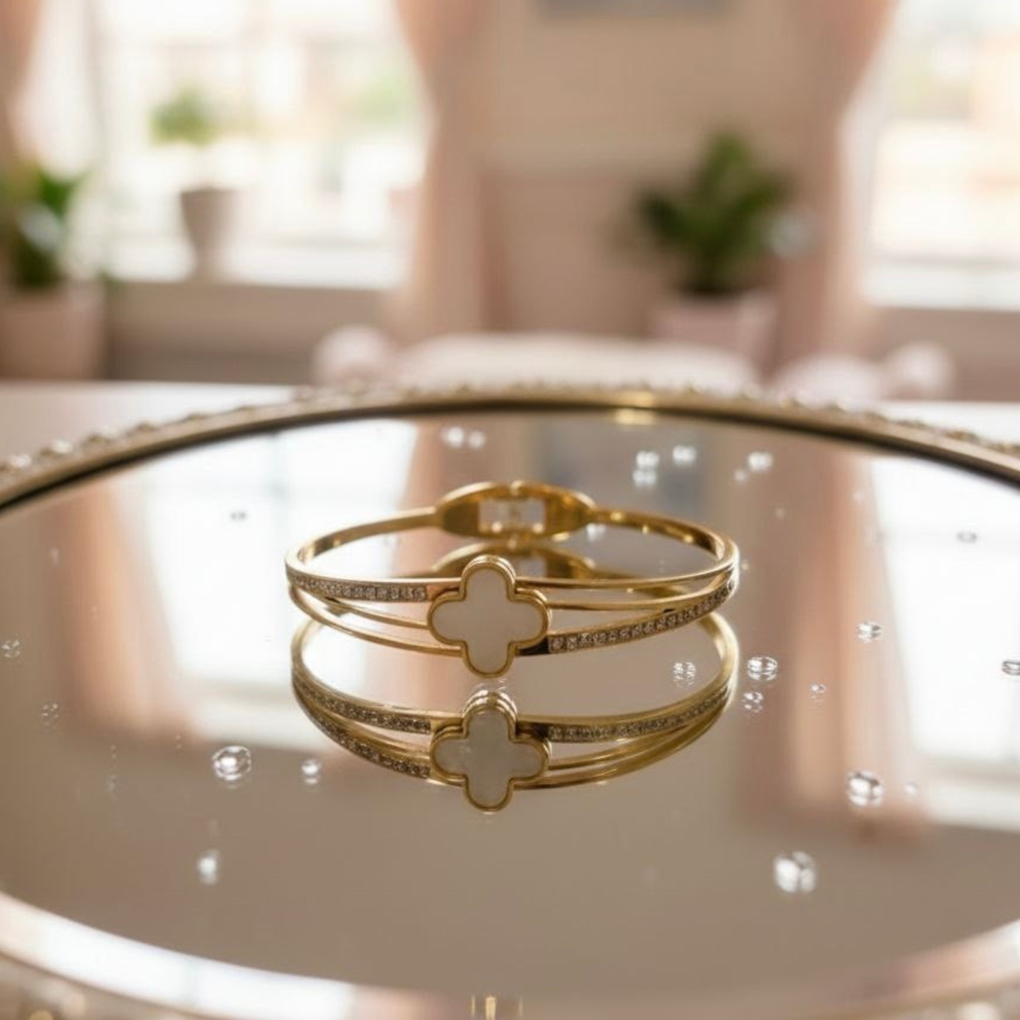 White Fortune bangle bracelet