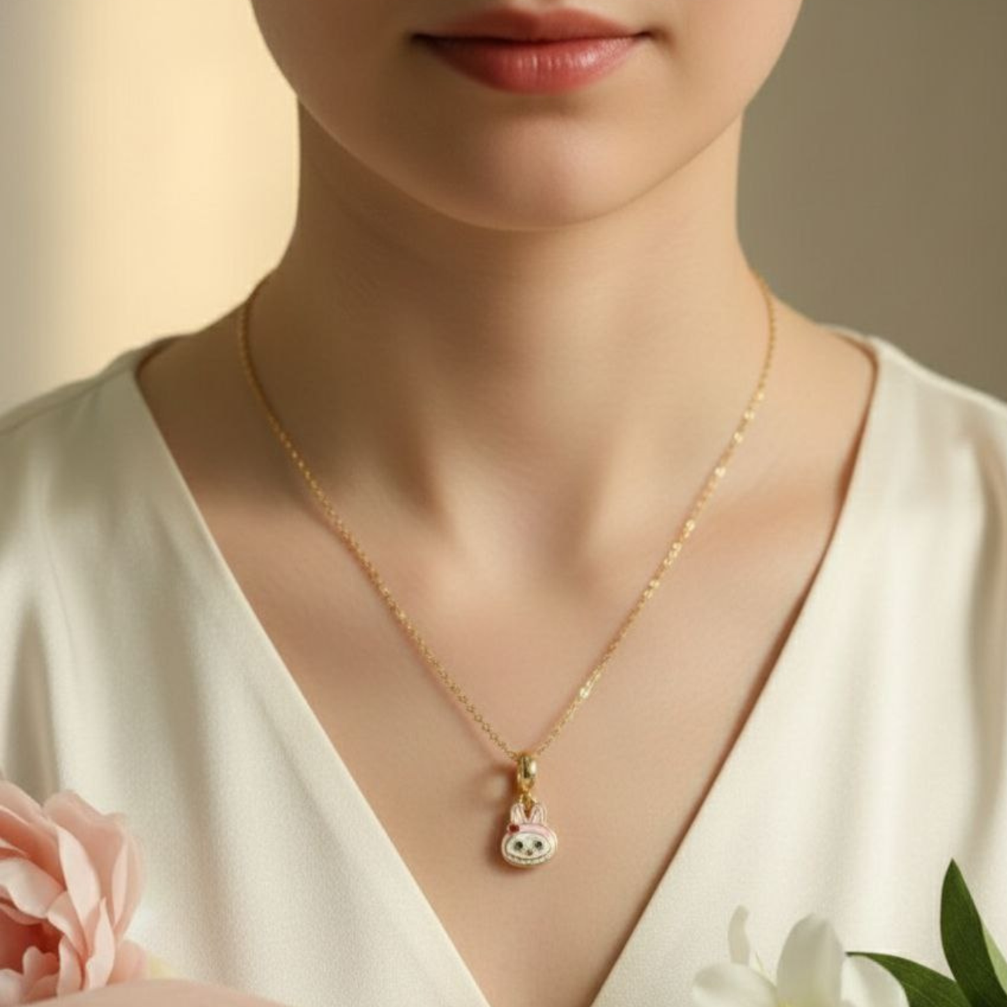 Labubu love Necklace
