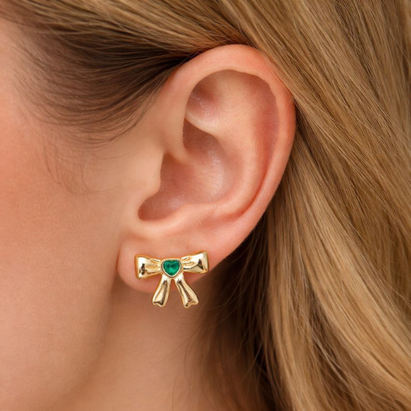 Sweetheart Bow Studs