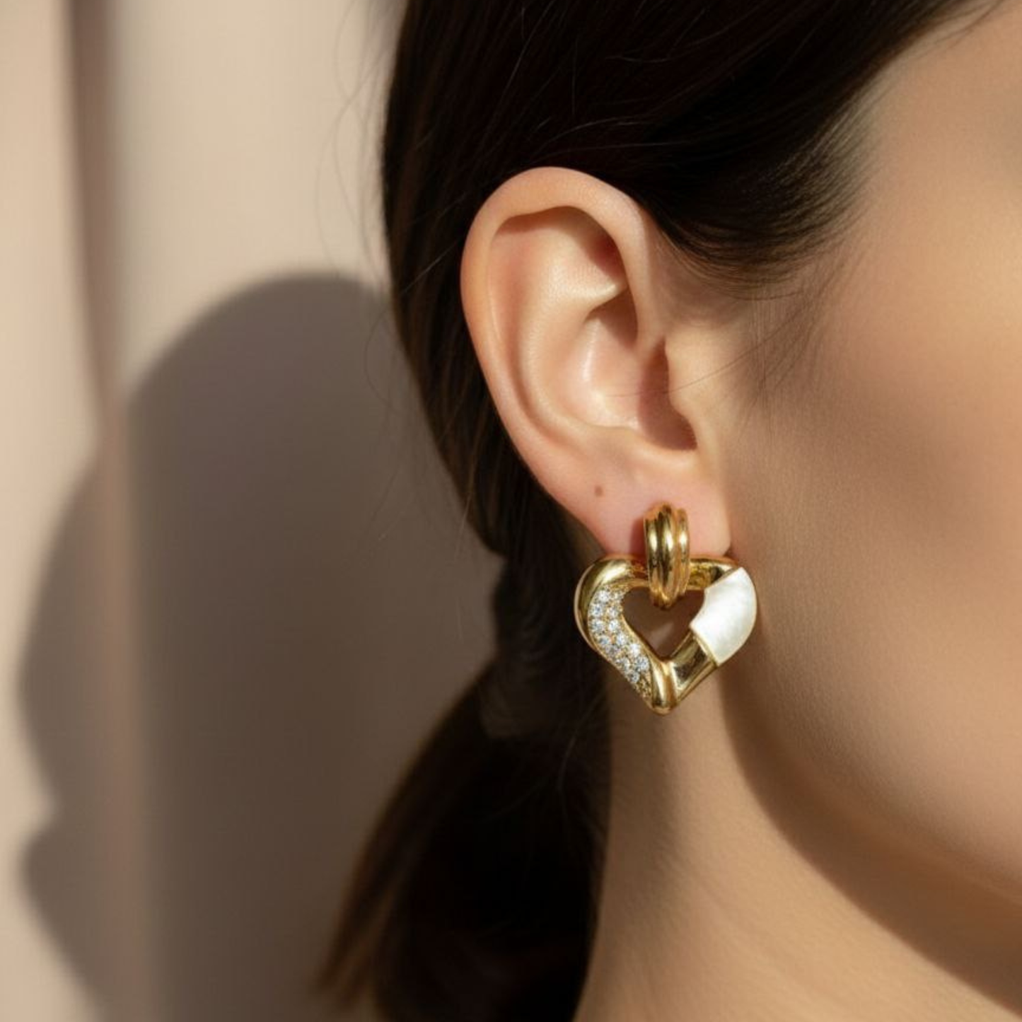 Eternal Link Heart Earrings