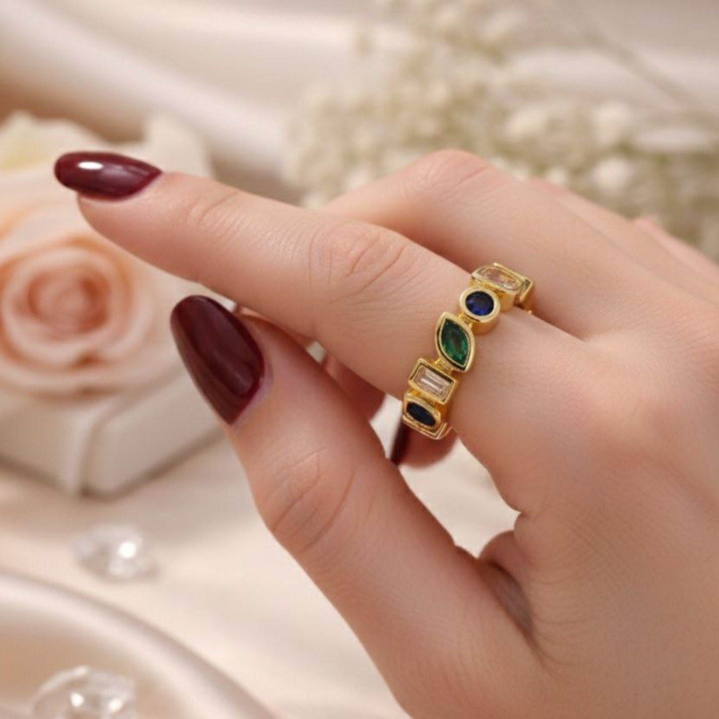 Aurora Gemstone Ring