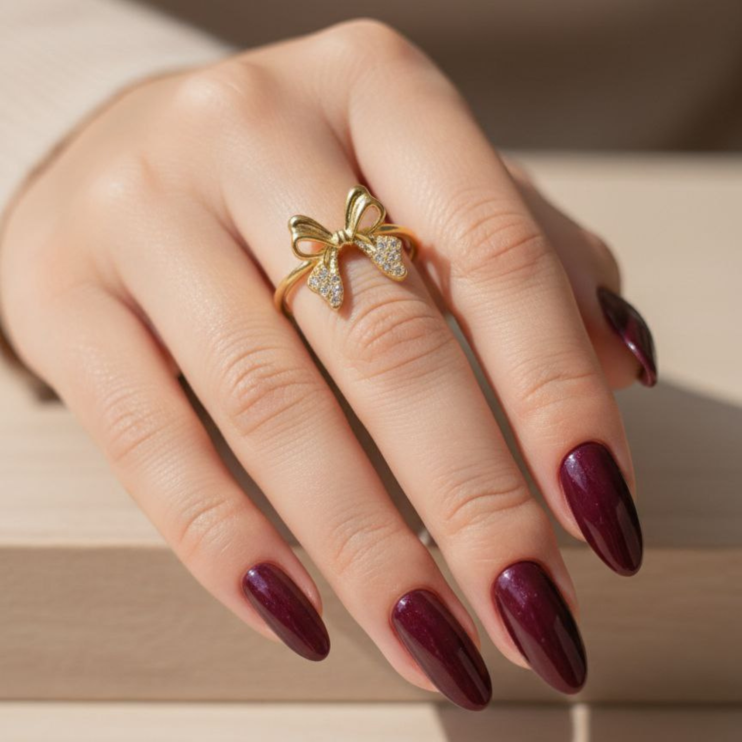 Blossom Bow Crystal Ring