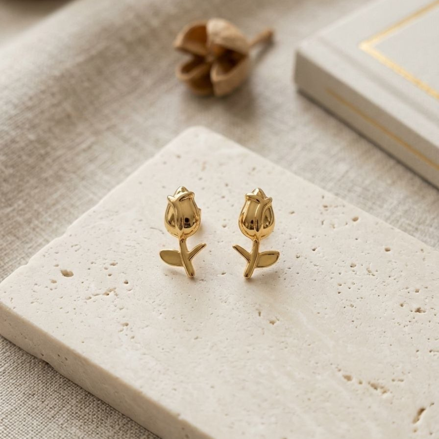 Golden Tulip Earrings