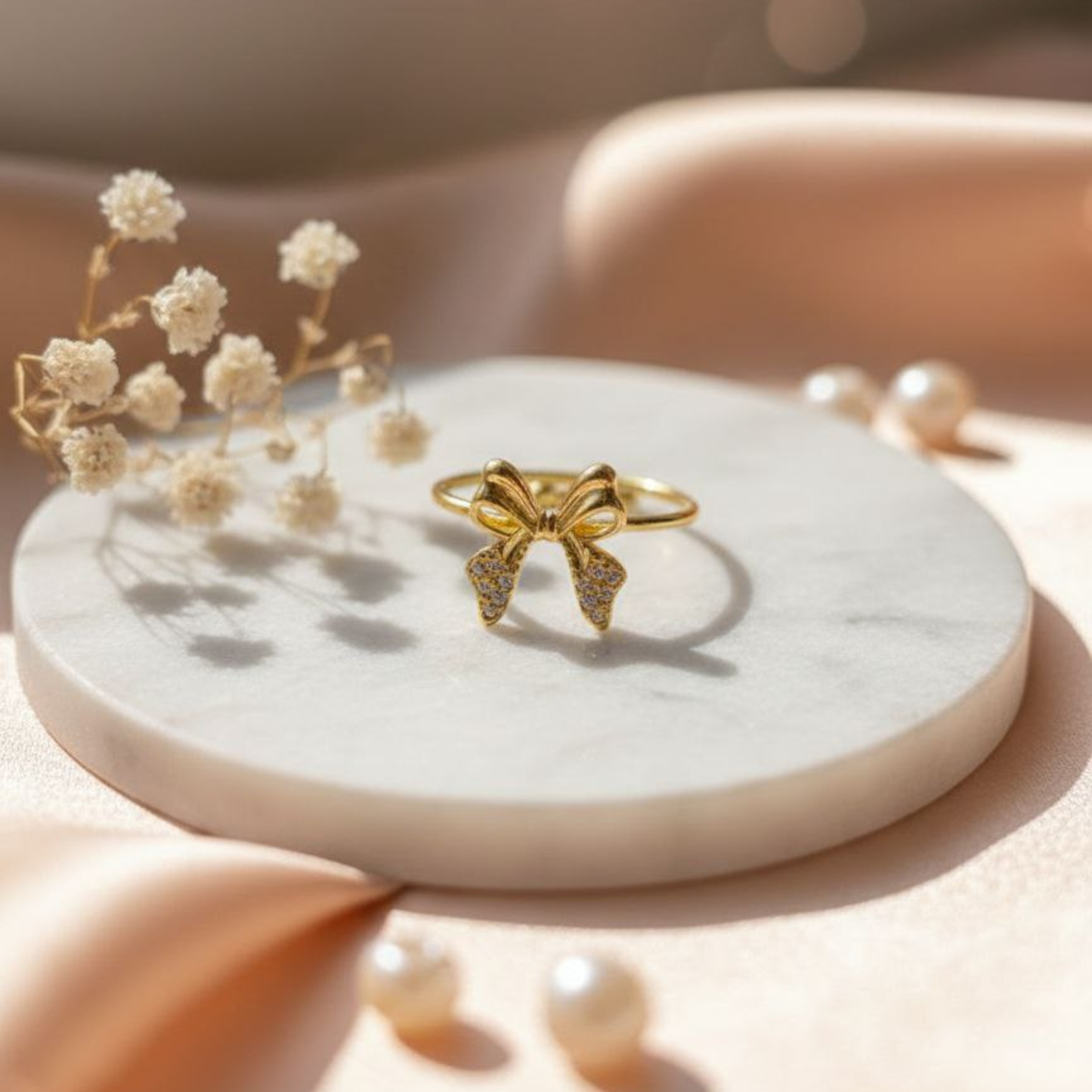 Blossom Bow Crystal Ring