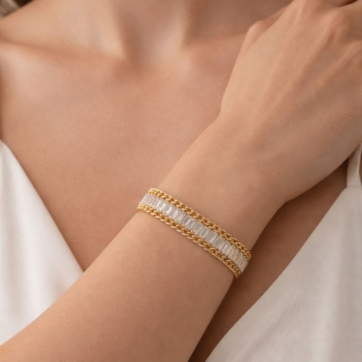 Classic Gold Tennis Bracelet
