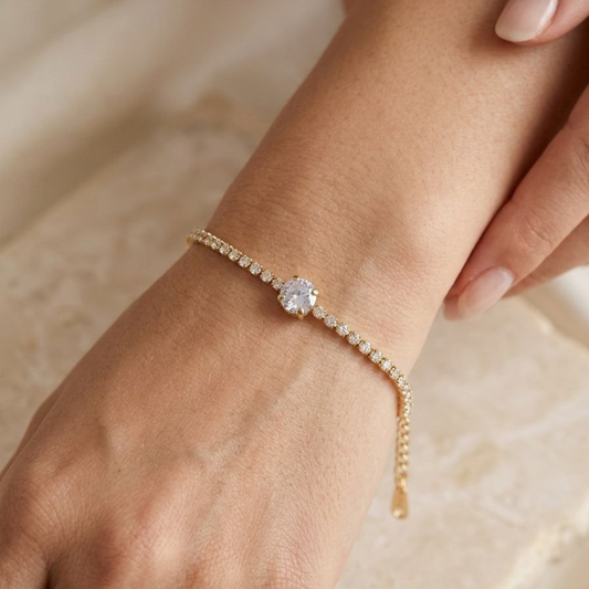 DewDrop Solitaire Bracelet