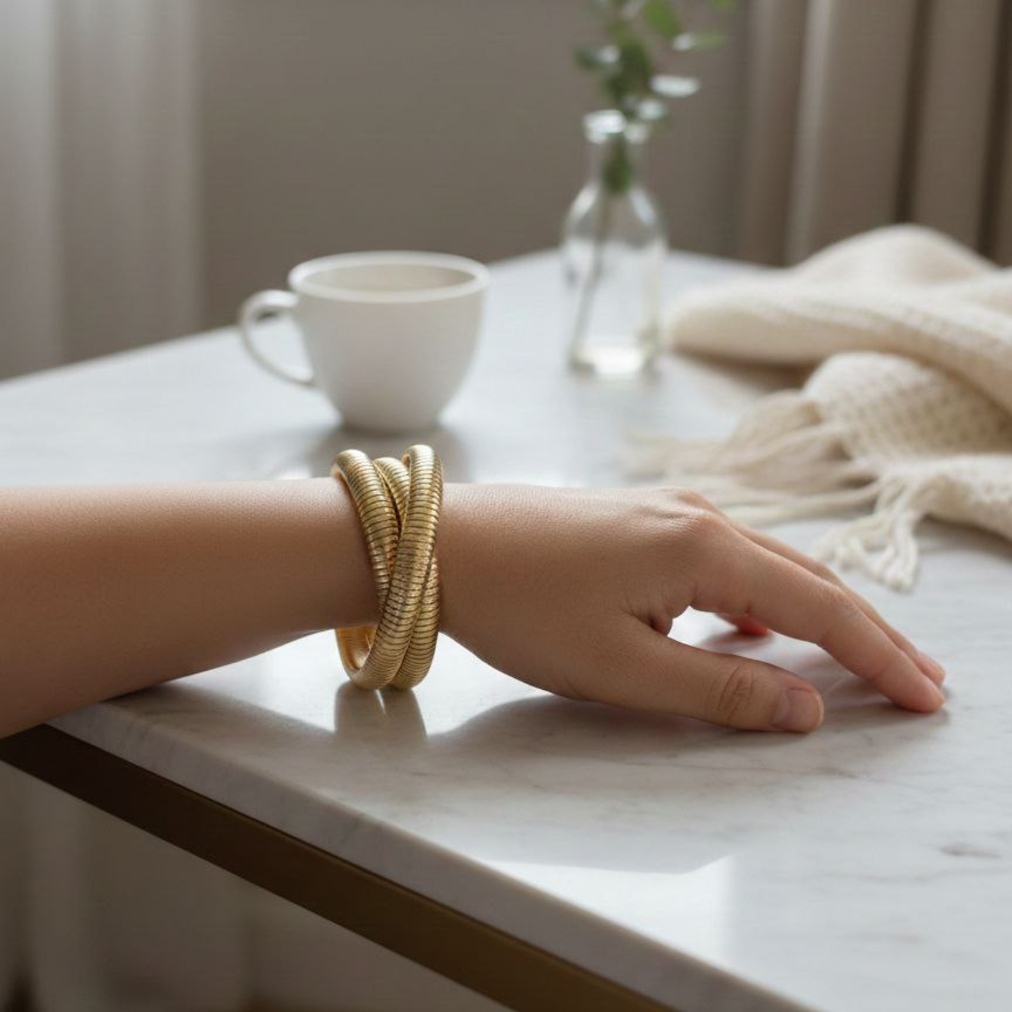 Luxe Serpentine Bangle