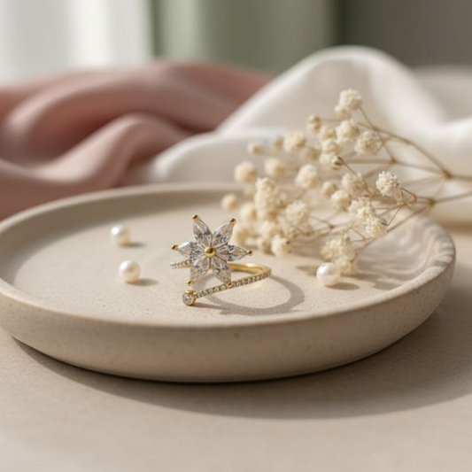 Moonflower Spark Ring