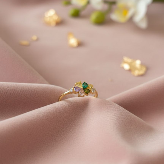 Rainbow Bloom Ring