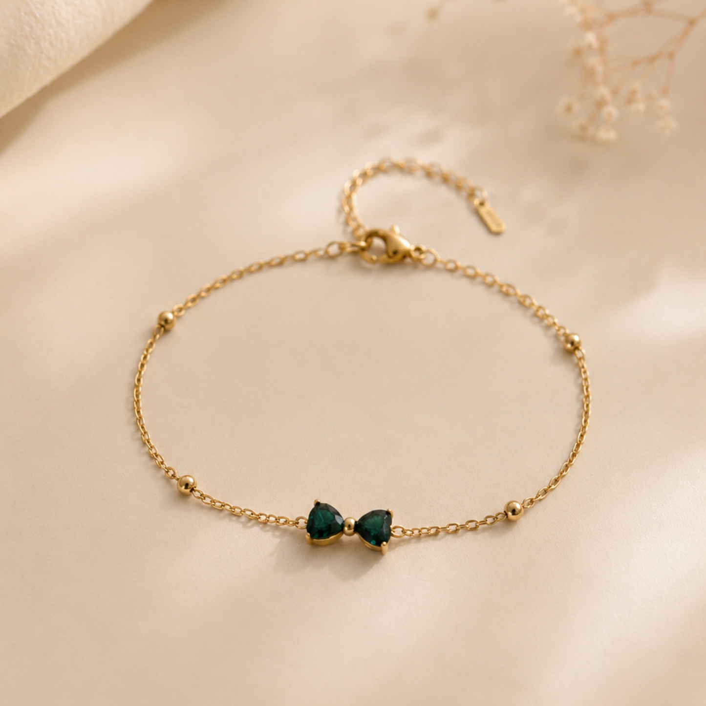 Emerald Whisper Bracelet