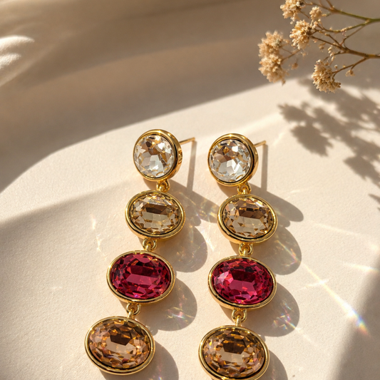Rosè Drop Earrings