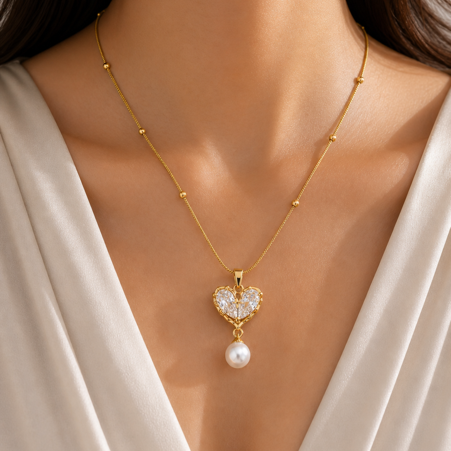 Blushheart Pearl Necklace