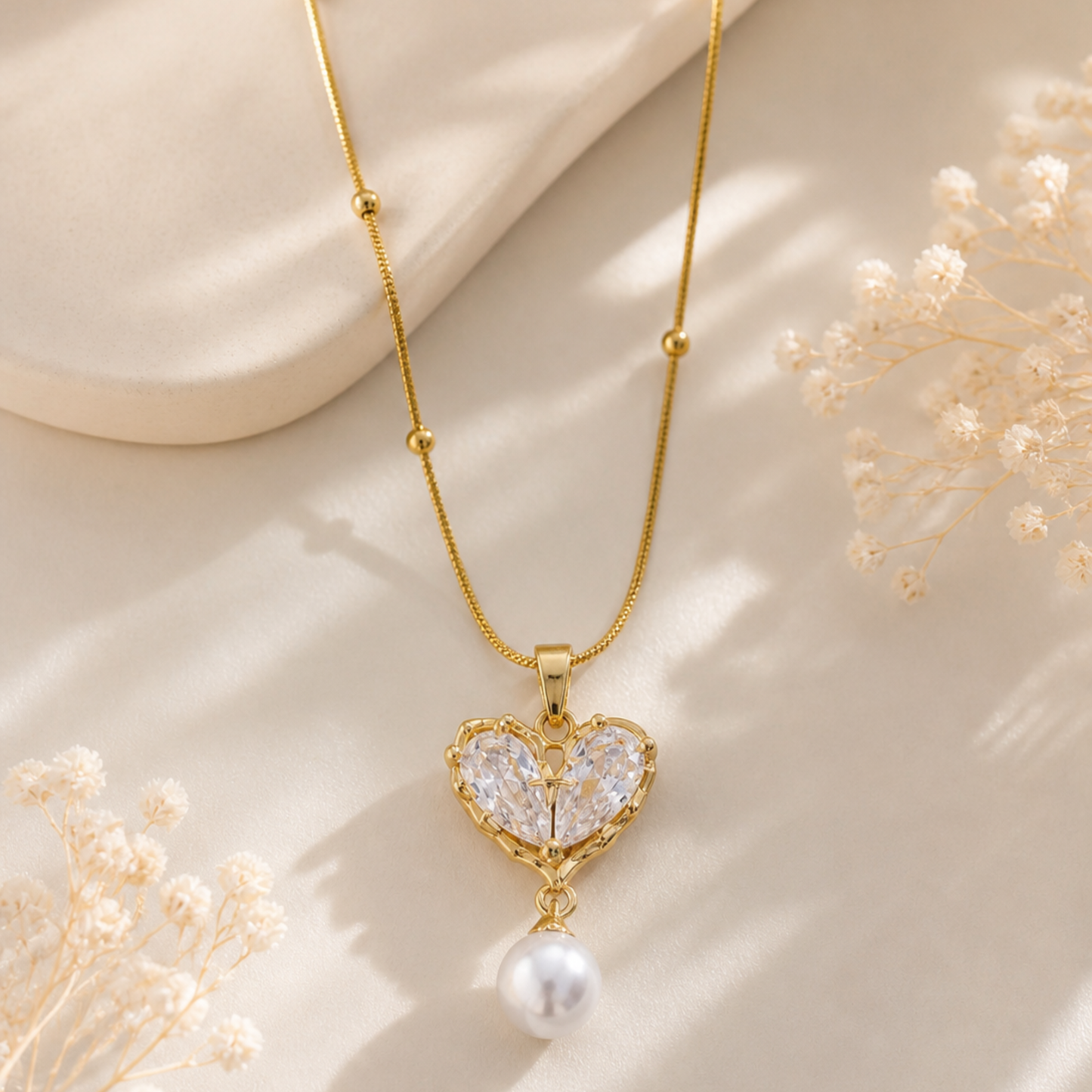 Blushheart Pearl Necklace